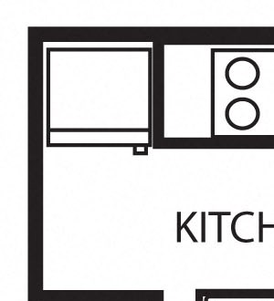 One Bedroom Apartment Enclave one bedroom apartment A1 2D floor plan